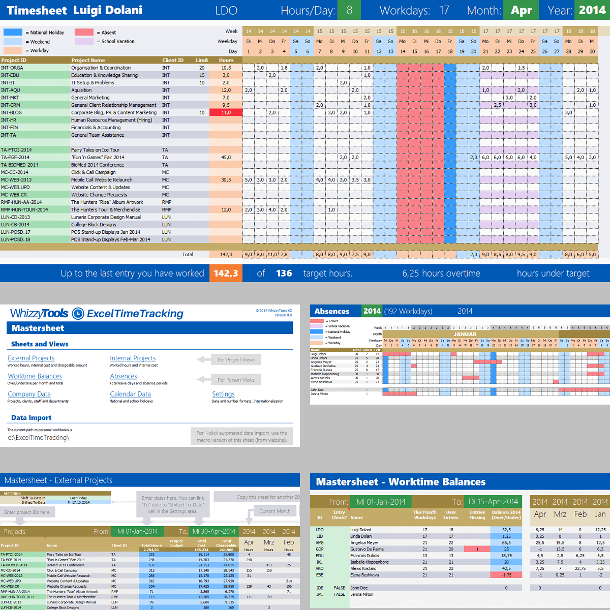 Excel Time Tracking